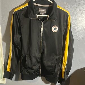 Converse Black and Yellow Kids Varsity Jacket